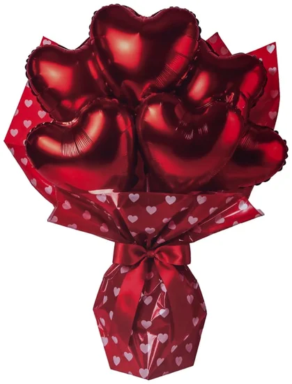 Avec Party Foil Balloon Heart Bouquet Set