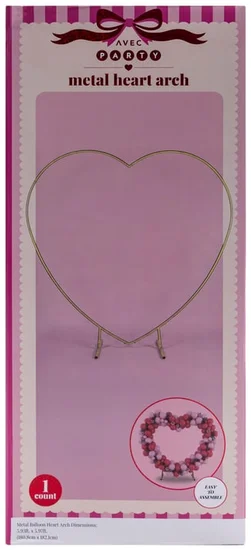 Avec Party Metal Heart Arch