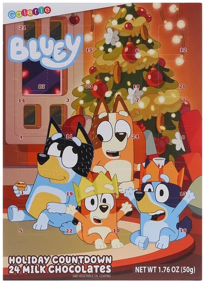 Bluey Advent Calendar, Countdown To Christmas, 24 Milk Chocolates