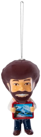 Bob Ross Christmas Ornament