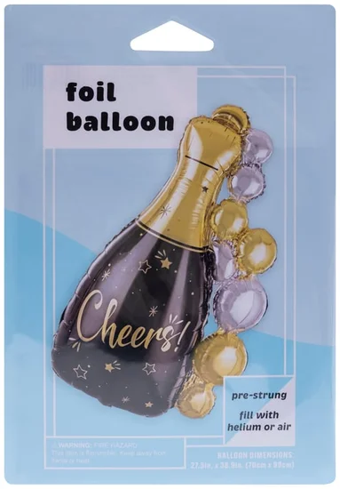 Champagne Bottle Foil Balloon