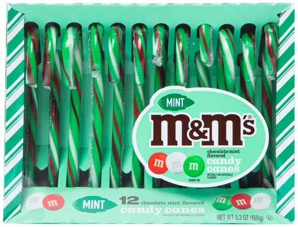 Chocolate & Mint M&M’S® Candy Canes 12-Count