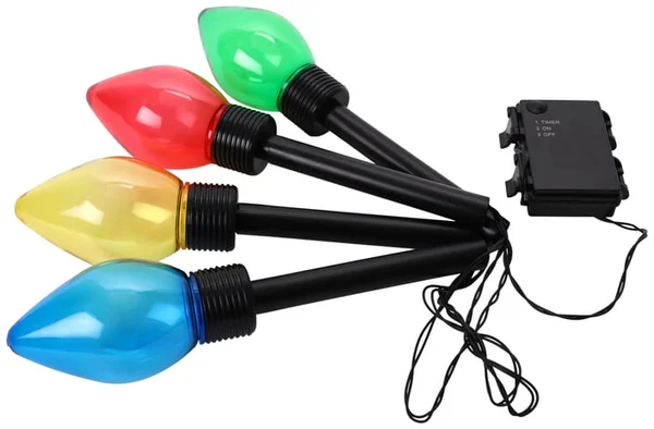 Christmas Bulb Stakes 4-Pack