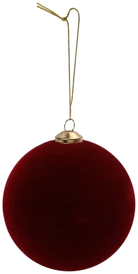 Christmas Flocked Ornaments 4-Pack