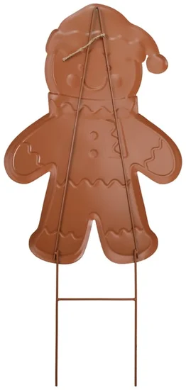 Christmas Gingerbread Metal Stake