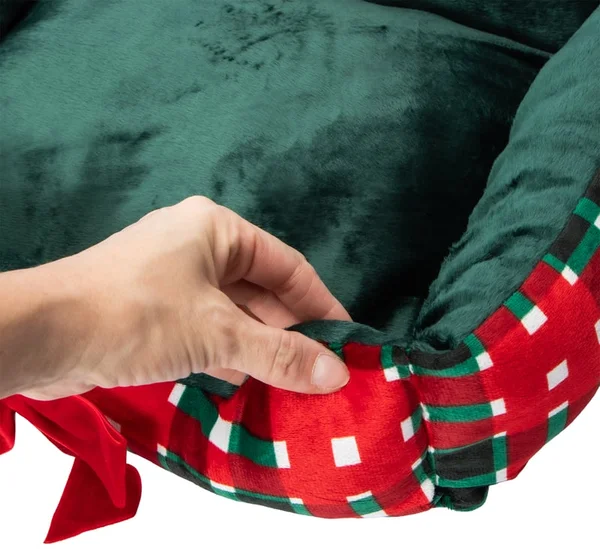 Christmas Snow Cool Cuddler Pet Bed