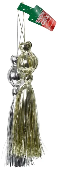 Christmas Tinsel Ornaments 2-Pack