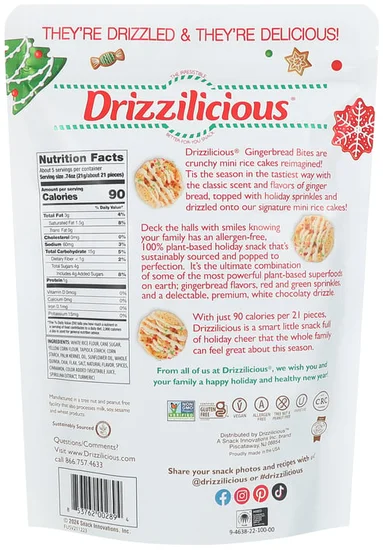 Drizzilicious® Ginger Bread Bites 4oz