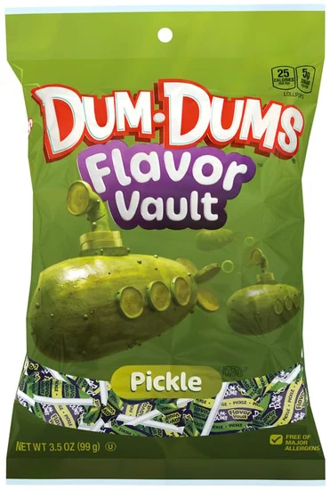 Dum-Dums® Flavor Vault™ Pickle Lollipops 3.5oz