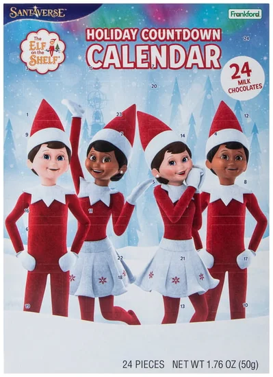 Elf On The Shelf® 24 Chocolates Advent Calendar