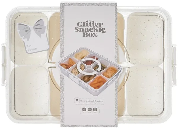 Glitter Snackle Box Reusable Snack Container