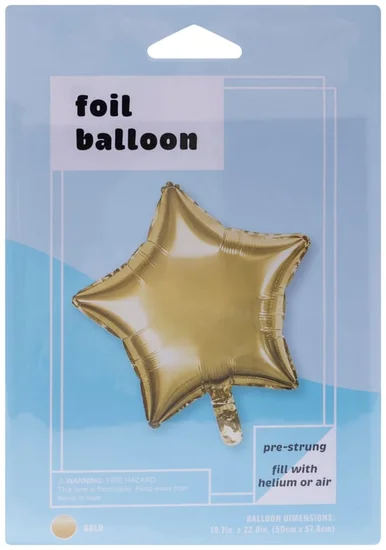 Gold Star Balloon