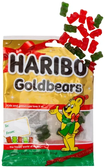 Haribo® Goldbears® Gummi Candy Holiday Edition 4oz Bag