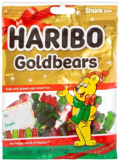 Haribo® Goldbears® Gummi Candy Holiday Edition 4oz Bag