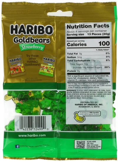 Haribo® Strawberry Goldbears® Gummi Candy 4oz