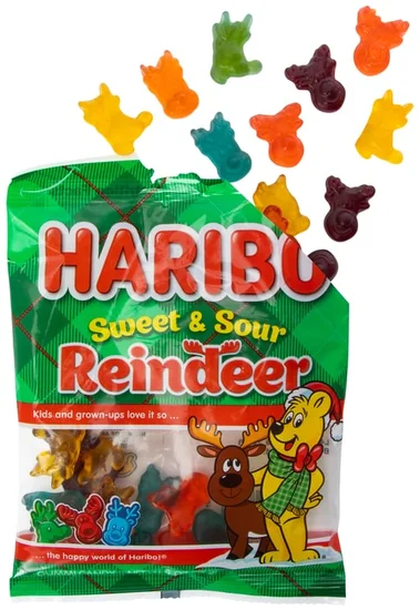 Haribo® Sweet & Sour Reindeer Gummies