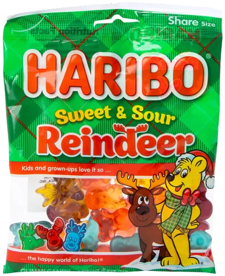 Haribo® Sweet & Sour Reindeer Gummies