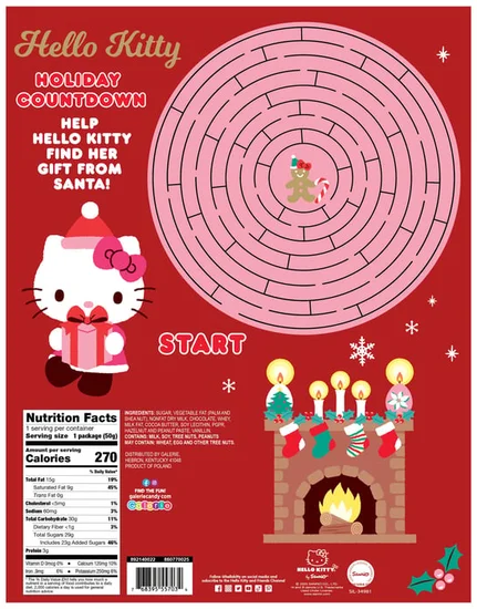 Hello Kitty® Milk Chocolate Holiday Countdown Calendar (Styles May Vary)