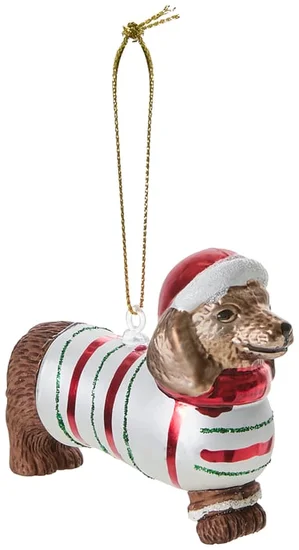 Holiday Dachshund Ornament
