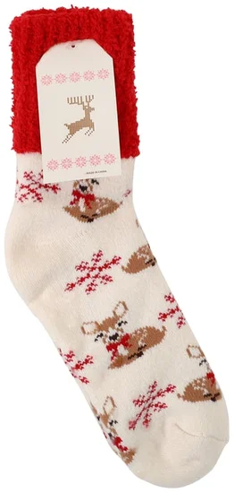 Holiday Fuzzy Crew Socks