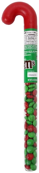 M&M'S® Holiday Candy Cane Tube, 3oz