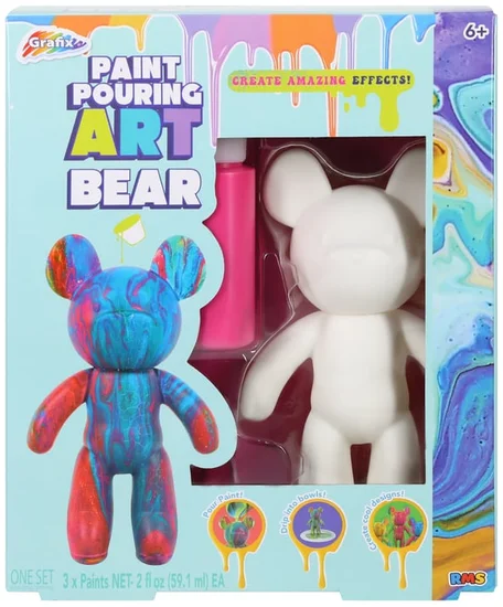 Paint Pouring Art Bear Kit