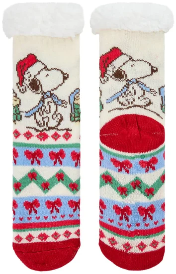 Peanuts® Snoopy Holiday Cozy Cabin Socks