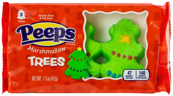 Peeps® Marshmallow Holiday Green Trees 3-Pack
