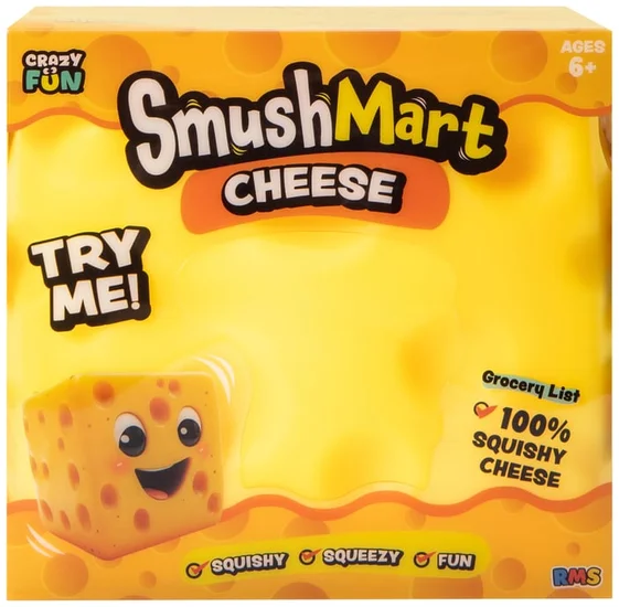 Smush Mart Cheese Squish Toy