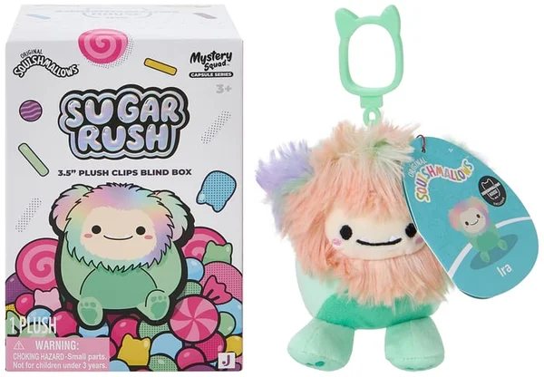 Squishmallows™ Sugar Rush Mystery Plush Clips