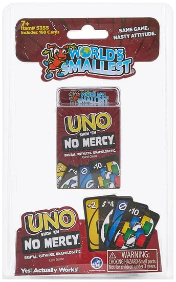 World's Smallest UNO Show 'Em No Mercy Card Game