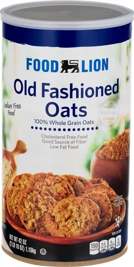 Food Lion 100% Whole Grain Old Fashioned Rolled Oats