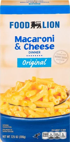 Food Lion Mac 'n' Cheese Dinner Original