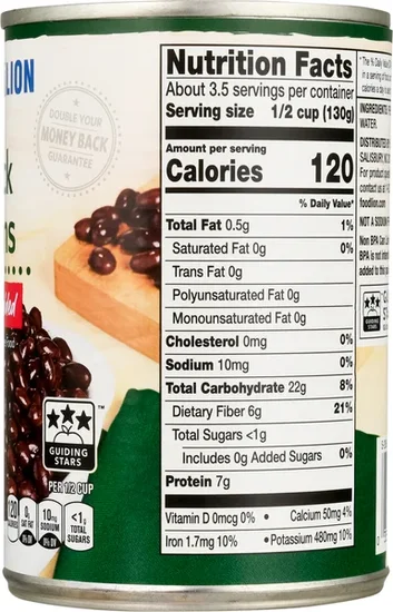 Food Lion No Salt Added Black Beans