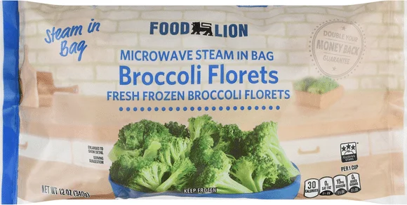 Food Lion Steam in Bag Broccoli Florets Frozen