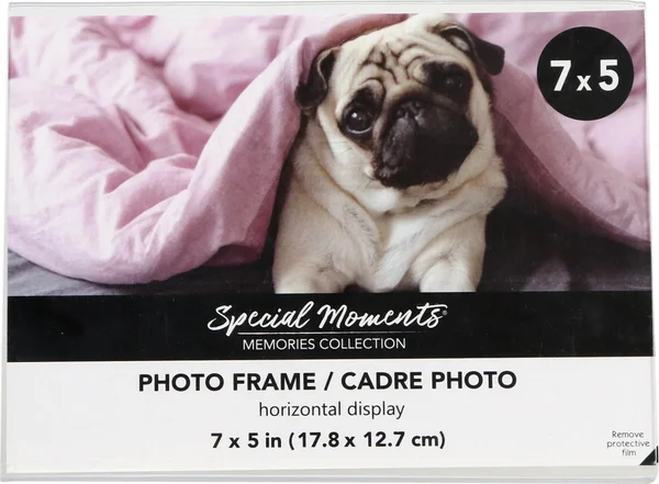 Freestanding Borderless Horizontal Plastic Picture Frames, 5x7 in.