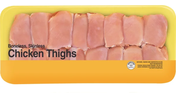 Freshness Guaranteed Boneless Skinless Chicken Thighs Family Pack, 2.6 - 6.9 lb Tray