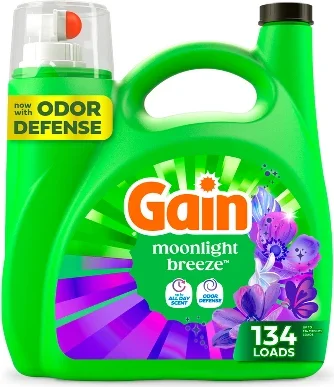 Gain Moonlight Breeze HE Deep Cleaning Concentrated Liquid Laundry Detergent 134 Loads - 177 fl oz