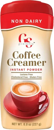 GeniuSip Powdered French Vanilla Non-Dairy Creamer, 8 oz.
