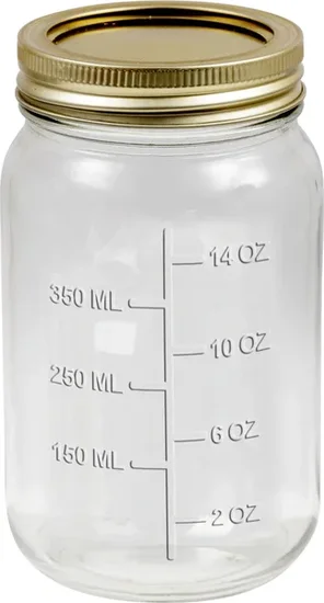 Glass Canning Jars with Lids, 16 oz.