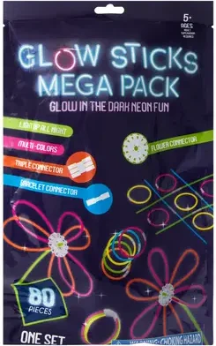 Glow Sticks Mega Pack Set