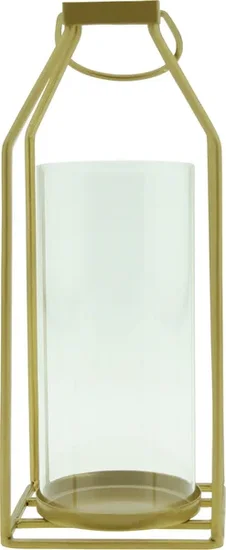 Gold Metal Lantern With Tube, 1-ct.