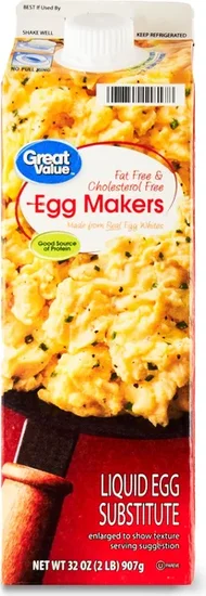 Great Value Fat-Free and Cholesterol Free Egg Makers, 32 oz