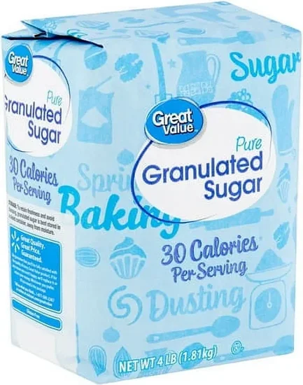 Great Value Pure Granulated Sugar, 4 lbs