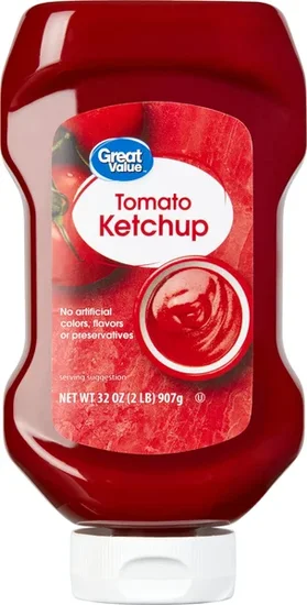 Great Value Tomato Ketchup, 32 oz, Gluten Free, Allergy Friendly