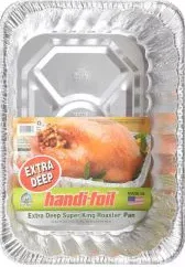 Handi-Foil Extra Deep Super King Roaster Pan, 17 1/8" x 12 5/8" x 4"