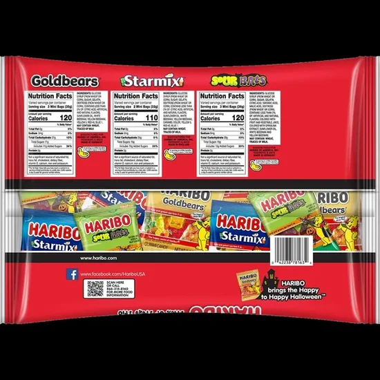 Haribo Confectionary - Trick or Treat Trio 19.2oz 45pc