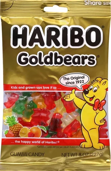 Haribo Goldbears Gummi Bears Candy Share Size