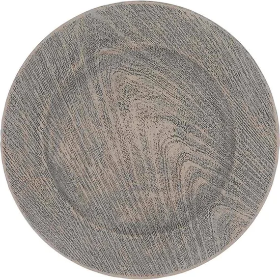 Harvest Woodgrain Charger Plate