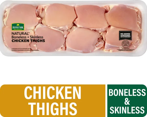 Heritage Farm Boneless Skinless Chicken Thighs